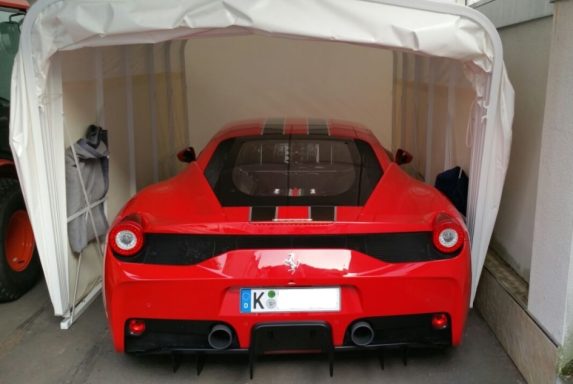 Klappgarage