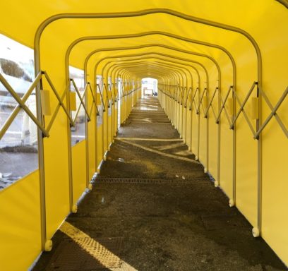 faltbarer Durchgangstunnel